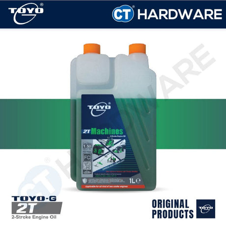 Toyo-G Machines 2T 2-Stroke Engine Oil Smokeless Lubricant 1L [ 8696L0196 ]