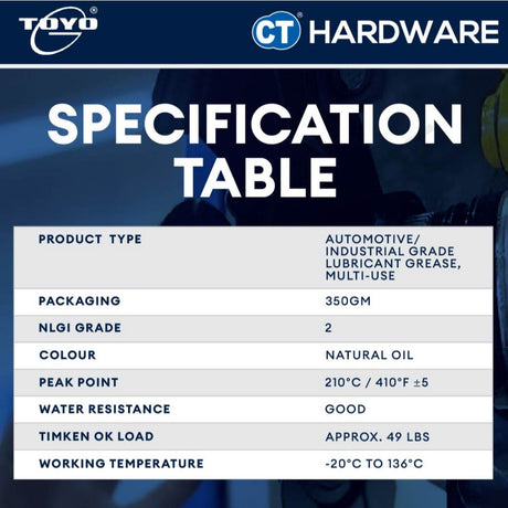 Toyo-G MP2 Multi Purpose Grease 350GM [ 8696G0011 ]