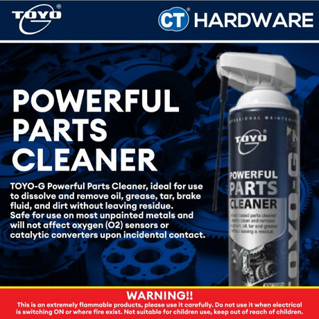 Toyo-G Powerful Parts Cleaner 700ml for Cars and Motorcycle [ 8696S0686 ]