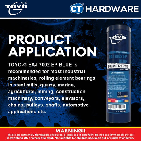 Toyo-G EAJ 7002EP High Temperature Lithium Grease 400GM [ 8696G1298 ]