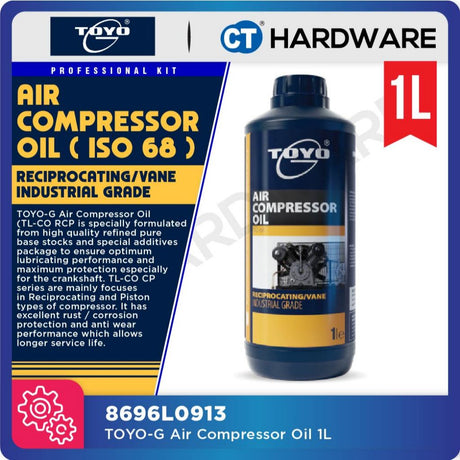 Toyo-G Air Compressor Oil 1L | 4L ( ISO68 ) [ 8696L0913 / 8696L0914 ]