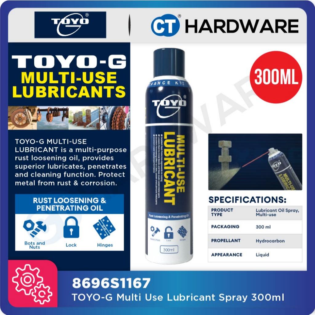 Toyo-G Multi-Use Lubricant Oil Spray 300ml [ 8696S1167 ]