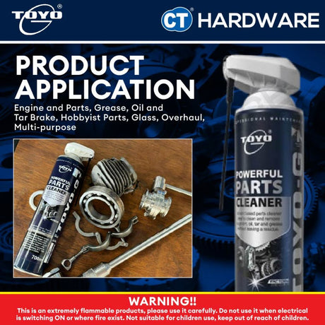 Toyo-G Powerful Parts Cleaner 700ml for Cars and Motorcycle [ 8696S0686 ]