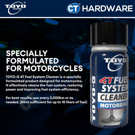 Toyo-G 4T Fuel System Cleaner 50ml For Motorcycle [ 8696L1512 ]