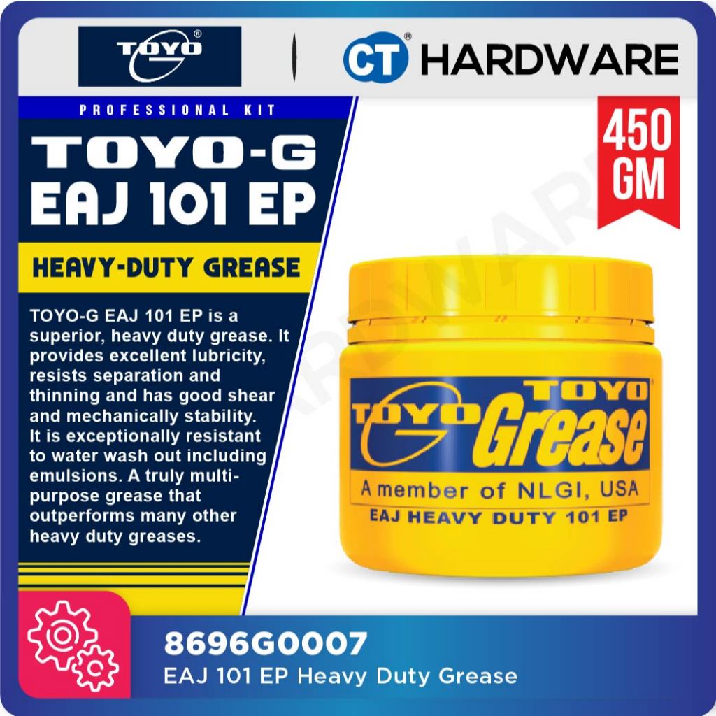 Toyo-G EAJ 101EP Heavy Duty Calcium EP Grease 450GM [ 8696G0007 ]