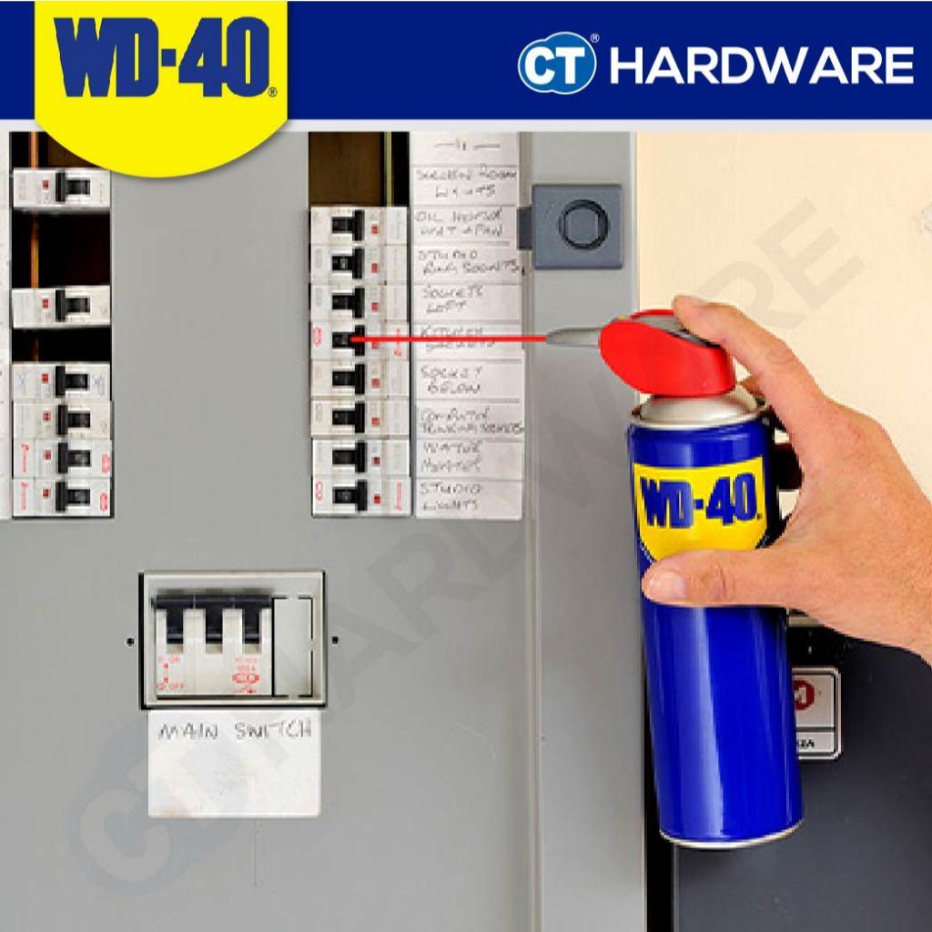 WD40® Home Kit Set Smart Straw® Anti-Rust Lubricant 382ml + Air Conditioner Cleaner 360ml + Degreaser 450ml LIMITED EDITION