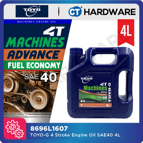 Toyo-G 4-Stroke Engine Oil SAE40 1L | 4L [ 8696L1606 | 8696L1607 ]