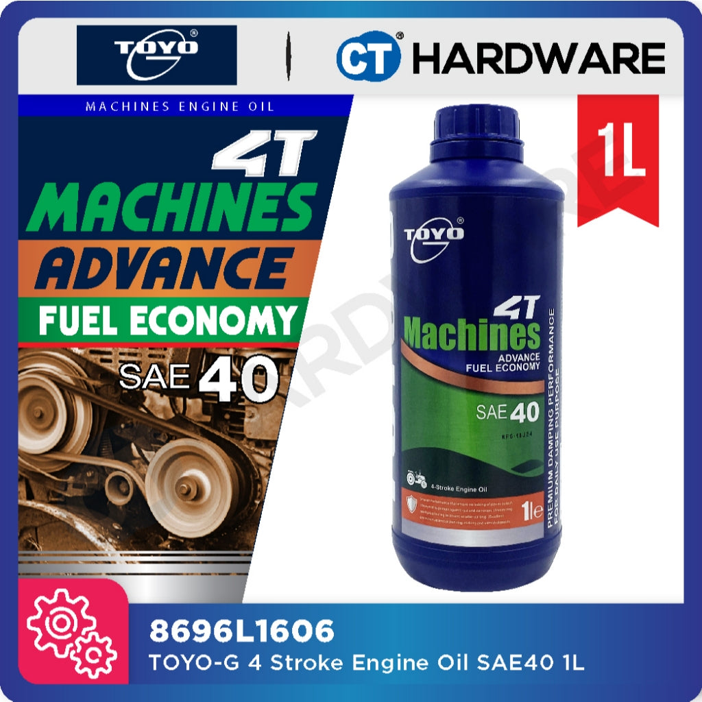 Toyo-G 4-Stroke Engine Oil SAE40 1L | 4L [ 8696L1606 | 8696L1607 ]
