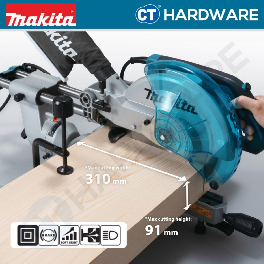 Makita LS1110F Slide Compound Miter Saw 1450W | 10 - 10-1/4" (255 - 260 mm)