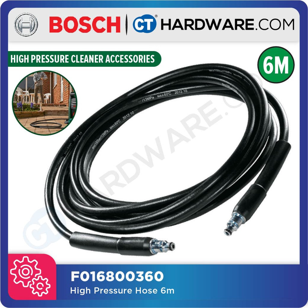 Bosch F016800360 High Pressure Hose 6m AQUATAK100/110/120/125/130 & AQT42-13
