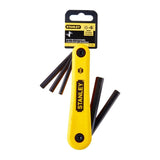 Stanley 69-260 Folding Hex Key Set 5 Piece  (3/16  7/32  1/4  5/16  3/8)