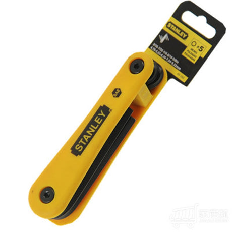Stanley 69-260 Folding Hex Key Set 5 Piece  (3/16  7/32  1/4  5/16  3/8)