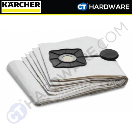 KARCHER 69042520 ORIGINAL WET FILTER BAG FOR NT 65/2 | NT 75/2 WET AND DRY VACUUM CLEANER [ 5 PIECES ]