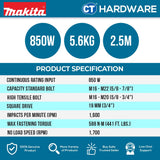 Makita 6906 Impact Wrench 3/4" 850W 588NM