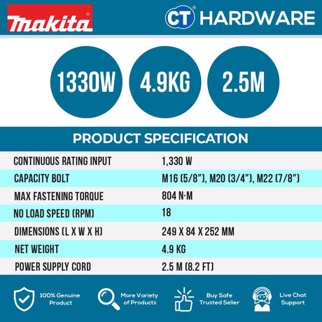 MAKITA 6922NB SHEAR WRENCH