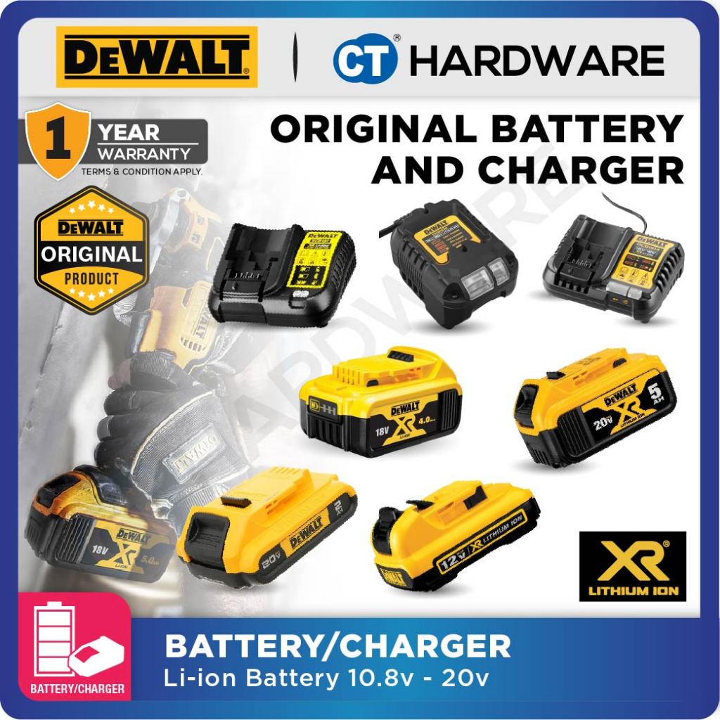 DEWALT Batteries and Chargers  10.8V / 12V & 18V / 20V [Variant Options]