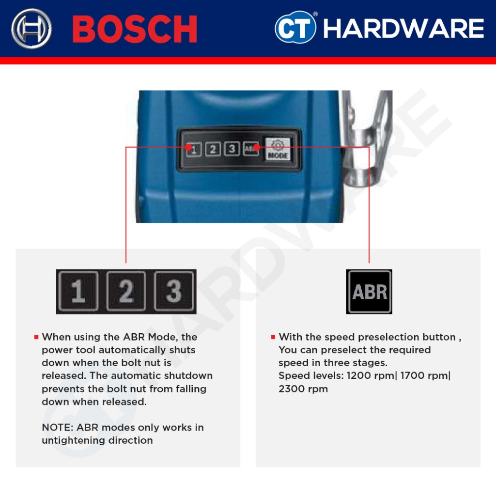 Bosch GDS 18V-350 Cordless Impact Wrench 18V 350 Nm [ Full Pack 4.0Ah | SOLO Unit ]