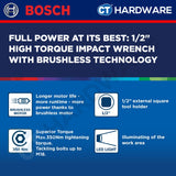 Bosch GDS 18V-350 Cordless Impact Wrench 18V 350 Nm [ Full Pack 4.0Ah | SOLO Unit ]