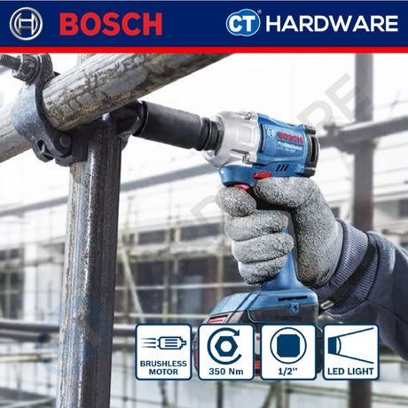 Bosch GDS 18V-350 Cordless Impact Wrench 18V 350 Nm [ Full Pack 4.0Ah | SOLO Unit ]