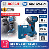 Bosch GDS 18V-350 Cordless Impact Wrench 18V 350 Nm [ Full Pack 4.0Ah | SOLO Unit ]