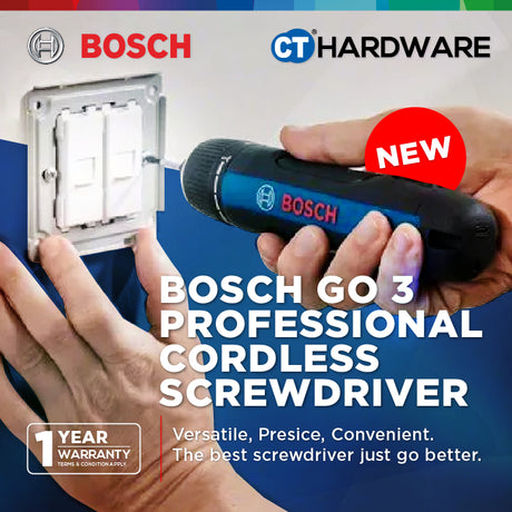 Bosch PRO GO 3 Cordless Smart Screwdriver Kit 3.6V
