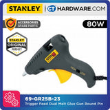 Stanley 69-GR25B-23 (69-GR25B) Trigger Feed Dual Melt Glue Gun Round Pin (80W)