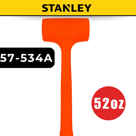 Stanley Oz Compo-Cast Standard Head Soft Face Hammer | Face Diameter(Oz): 10 / 18/ 21/ 42 / 52