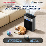 PerySmith PET13 Ai Smart WiFi Pet Air Purifier 60m² 860m³/h