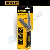 DEWALT DWHT0-20123 Folding Jab Saw with Rasp | 2-in-1 Drywall Saw | Triple Ground Teeth | Folding Hand Saw