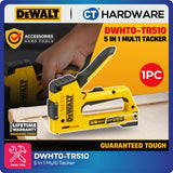 DEWALT DWHT0-TR510 5-in-1 Multi Duty Tacker & Brad Nailer | Heavy Duty Manual Staple Gun