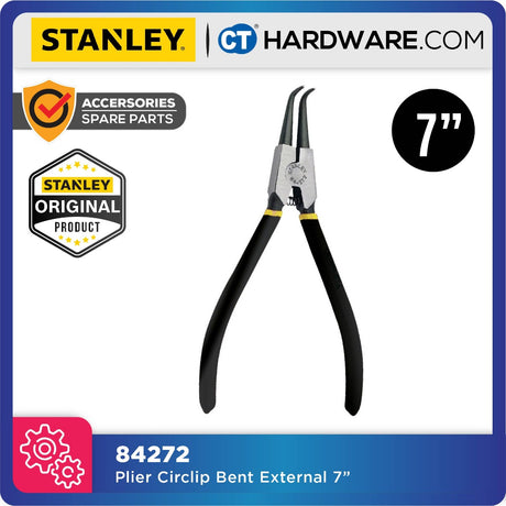 STANLEY BENT INTERNAL / EXTERNAL CIRCLIP PLIER 7" [ 84272 / 84274 ]
