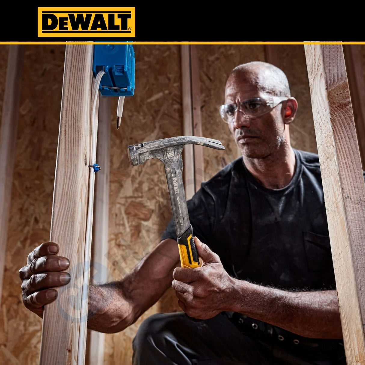 DEWALT DWHT51135-0 TOUGHSERIES™ 12oz MIG Weld Hammer | Smooth Face Steel Hammer with Magnetic Nail Starter