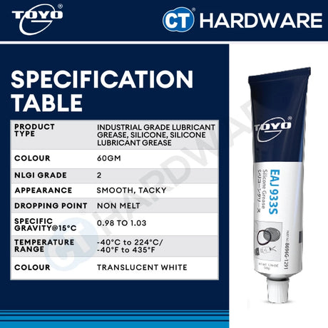 Toyo-G EAJ 933S Silicone Grease 60GM [ 8696G1291 ]