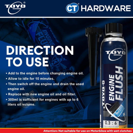 Toyo-G AutoCare Automotive Engine Flush 300ml [ 8696L1426 ]