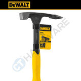 DEWALT DWHT51389-0 20oz Bricklayer Hammer | One-Piece Steel Masonry Hammer with Extra-Wide Chisel Blade