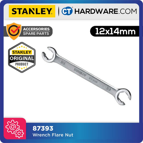 STANLEY 87393 Wrench Flare Nut (12 x 14mm) 87-393-1