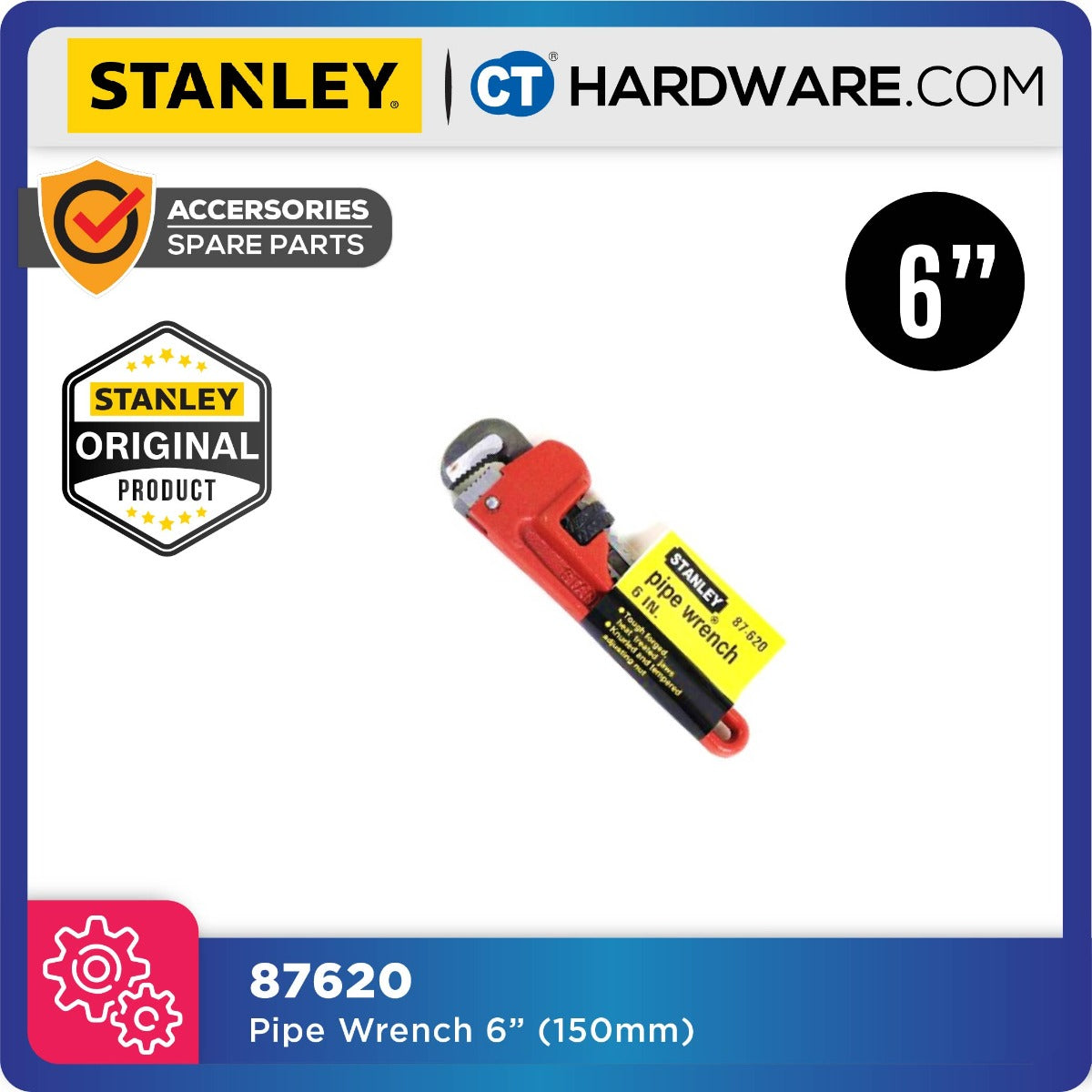 STANLEY PIPE WRENCH  SIZE FROM 6" (140MM) TO 36" (910MM)