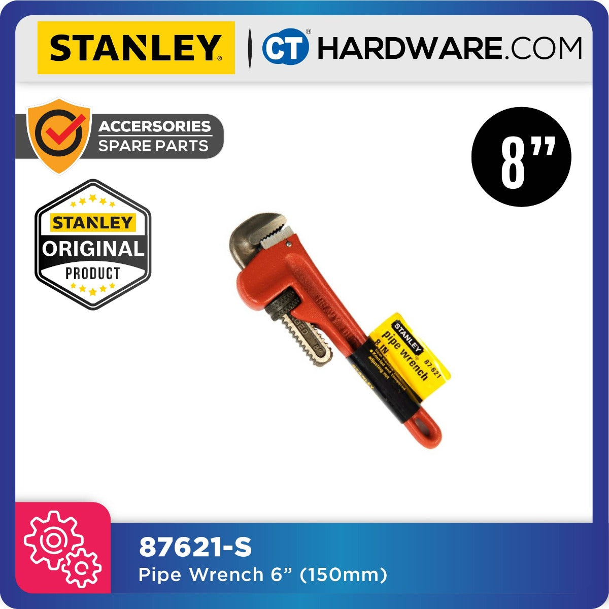 STANLEY PIPE WRENCH  SIZE FROM 6" (140MM) TO 36" (910MM)