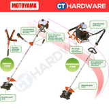 Akira / Daishin Backpack Brush Cutter 33cc 2-Stroke c/w Mitsubishi TB33 Engine (Made in Japan)