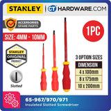 STANLEY (1PC) 1000V STANDARD TIP SLOTTED SCREWDRIVER VDE ELECTRICAL SCREWDRIVER ELECTRICIAN HAND TOOL