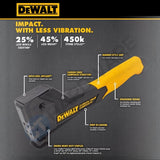 DEWALT DWHT75900 Carbon Fiber Composite Hammer Tacker | Heavy-Duty Staple Hammer | Lightweight Professional Stapler