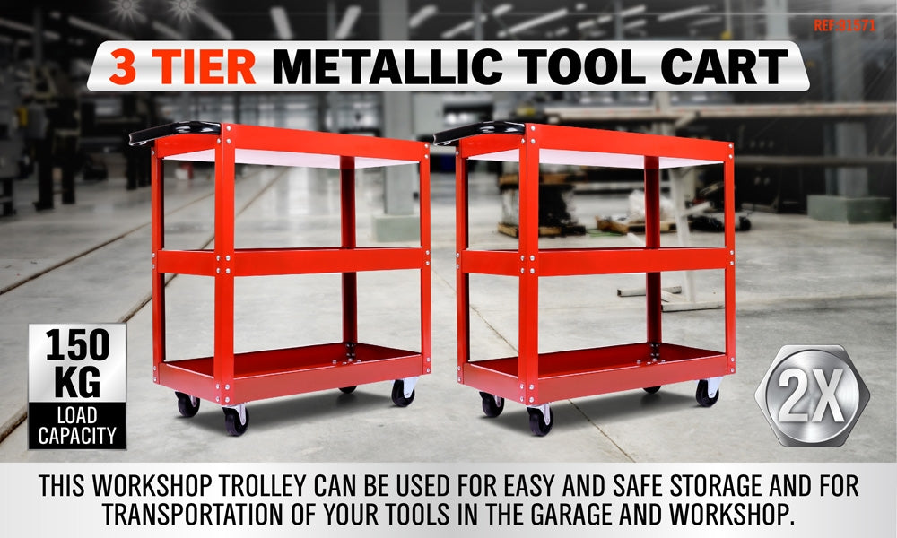 HORUSDY SDY 91517 THREE LAYER TOOL CART