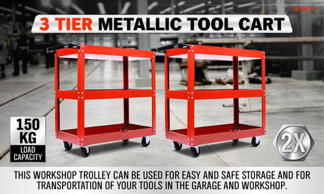 HORUSDY SDY 91517 THREE LAYER TOOL CART