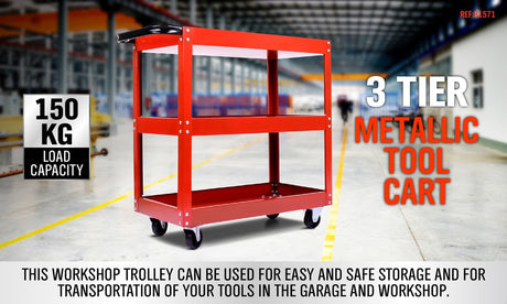 HORUSDY SDY 91517 THREE LAYER TOOL CART