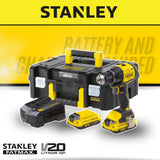 Stanley SBD714D2T Cordless Brushless Drill Driver 20V with 2 Batteries 1 Charger [SBD710D2K]