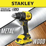 Stanley SBD714D2T Cordless Brushless Drill Driver 20V with 2 Batteries 1 Charger [SBD710D2K]