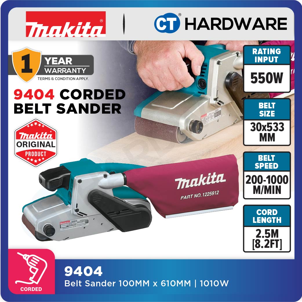 MAKITA 9404 100MM X 610MM (4"x24") BELT SANDER