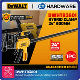 DEWALT DWHT83601 TOUGHSERIES™ 24" Hybrid Clamp | Heavy-Duty Trigger & Screw Bar Clamp | 825 lbs Clamping Force