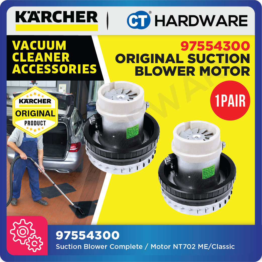 Karcher 97554300 Suction Blower Complete / Motor NT702ME  / NT702ME Classic [ ORIGINAL SPARE PARTS ]