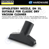 Karcher 97706050 Upholstery nozzle, DN 35, suitable for Classic dry vacuum cleaner